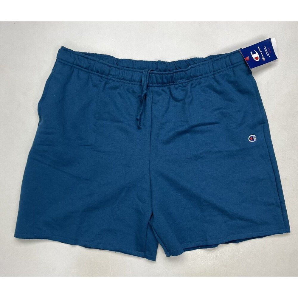 Champion Powerblend 6.5" Moisture Wicking Gym Sweat Shorts Women XXL Blue NWT